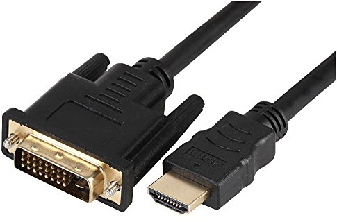 Pro Signal PSG91378 High Speed HDMI Lead, Male to DVI-D Male, Gold Plated Connectors, 5 m, Black