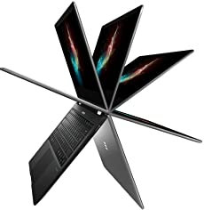 MEDION Portátil convertible Touch Screen E3221, pantalla 13.3 FHD, 1 kg, Intel Celeron N4020, RAM 4 GB, SSD 128 GB, tarjeta gráfica Intel UHD Graphics, Windows 10, Home Value in S-Mode, USB Type-C