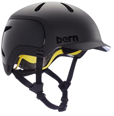 Bern Watts 2.0 MIPS Adult Bike Helmet with Rotational Impact Safety│Adjustable│Adapts to All Seasons│ EN1078 Certified