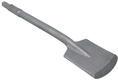 Fartools Burin bêche largeur 140mm en acier, HEX30 pour marteau démolisseur/brise béton