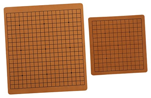 VICASKY Go Spielbrett Aus Leder Für Kinder Doppelseitiges Schachbrett Faltbar 9x13 Und 13x19 Felder Für Reisen Schachspielzeug Für Strategisches Denken
