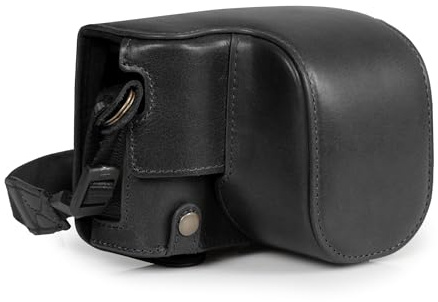 MegaGear Kameratasche aus echtem Leder für Fujifilm X100VI, elegant und schützend