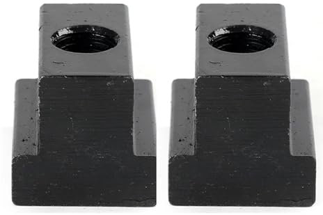 T-Nut-Mutter, 1 Stück/2 Stück, M6, M8, M10, M12, M16, M18, M20, DIN508, schwarzes Finish, Kohlenstoffstahl der Güteklasse 10.9, T-Nut-Mutter mit Gewinde durch Schlitz-T-Mutter(Color:2Pcs,Size:M16 (Lar
