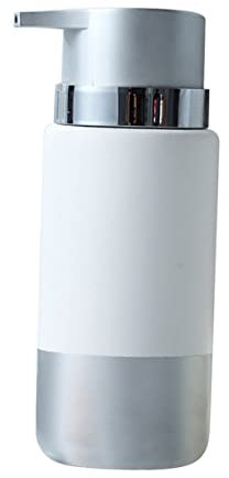 Mikinona Leere Pumpspender-Flasche Für Lotionen Mehrzweckbehälter Für Shampoo Flüssigseife Und Handlotion Silber Für Zuhause Und Reisen Wiederverwendbar Aus Hochwertigem Material