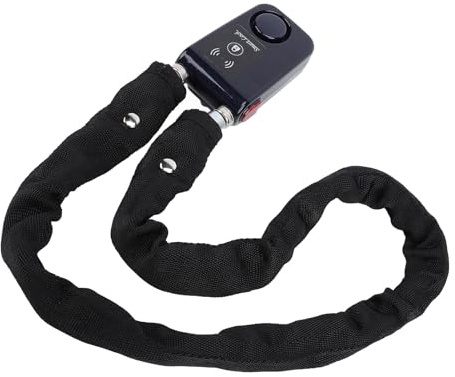Fahrradschloss mit Alarm, Schlüssellose APP-Steuerung, Bluetooth-Fahrradschloss, Vibrationswarnung, Diebstahlschutz, Fahrradkabelschloss für Elektrofahrräder und Motorräder (BLUE)