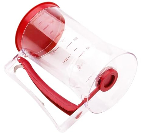 Cake Dough Dispenser, Pancake Dough Dispenser, Handheld Batter Dispenser Tool - 900Ml Dough Pouring Dispenser, Leakproof PAN Handheld Pancake Dough Dispenser Pancake Mix Dispenser Cake Dough Dispenser