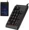 Ouitble Tastiera Numerica USB 19 Tasto MINI PAD PORTATIVO PORTATIVO con Retroilluminato a 3 Colori LED per Computer PC Desktop per Laptop