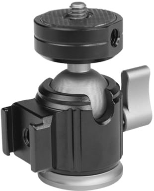 Boules de trépied 360° pour appareil photo trépied avec double sabot libération rapide surfaces de vis 1/4