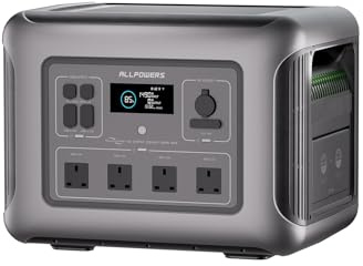 ALLPOWERS R2500 Portable Power Station, 2016Wh LiFePO4 Solar Generator, 2500W Portable Power with 13 Outputs for Road Trips/RV/Outdoor Camping/Daily Energy Storage/Emergency Backup, 6-Year Warranty