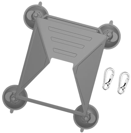 Qsvbeeqj Cover protettiva in silicone per custodia protettiva con montaggio a ventosa e copertura per carabino con ventosa