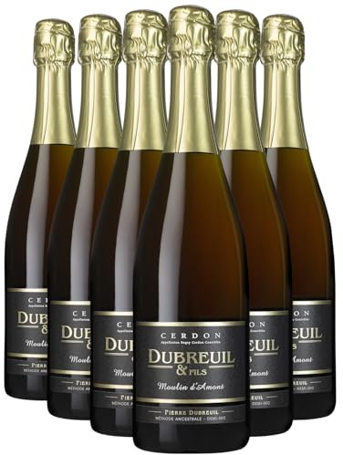 Bugey Cerdon Moulin d'Amont - Méthode Ancestrale - Demi-Sec Roséwein - Dubreuil et Fils - Sekt - g.U. - Savoie - Bugey Frankreich - Rebsorte Gamay - 6x75cl