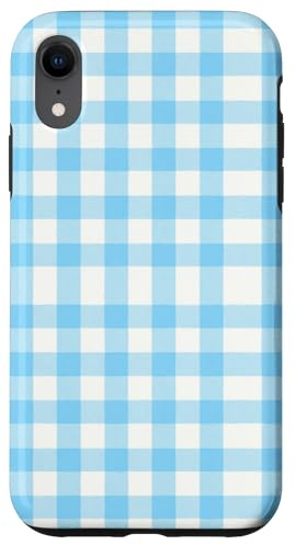 Mignon en Bois Bleu Clair Accessoires de Motif Coque pour iPhone XR