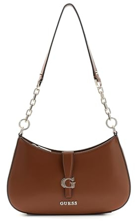 GUESS Borsa a tracolla Carrie, Cognac, Taglia unica, Borsa a tracolla Carrie Top Zip