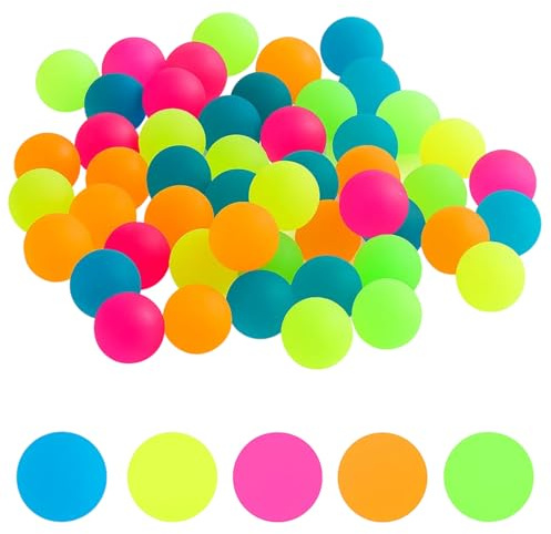 SongBuydn Flummies Für Kinder, 40 Leuchtflummis Für Kinder, Gummibälle Für Kinderparty, 25mm Gummiball, Hüpfball Für Kindergeburtstag