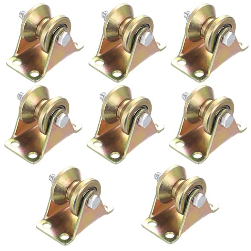 Peygre 8 Stück Umlenkrolle, 1,2 Zoll, V-Nut, Montageloch 6mm | Mit Kugellager, für Drahtseile, Schwerlastrollen, Pulleys, geeignet für Wäscheleine, Rolltore, Flaschenzugsystem