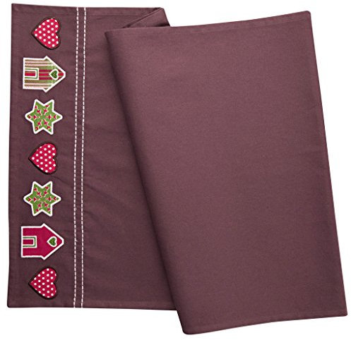 Hutschenreuther 02460-729130-05268 Weihnachtsleckereien Textil-Tischläufer 50 x 150 cm, braun