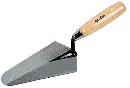 Cofan Cazzuola forgiata Modello Madrid | Varie dimensioni disponibili | Per l’edilizia | Manico di legno | Cofan 09517033