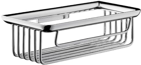 Emco Schwammkorb System 2 (chrom, Korb für Schwämme, verdeckte Wandbefestigung, für Dusche oder Badewanne, Maße 20x10x6 cm) 354500104, Sonstige