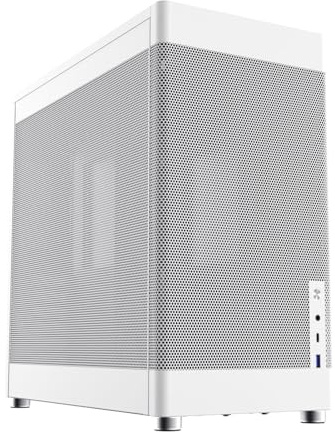 CoolBox MP1 - Caja PC Blanca ATX, Rejillas Full Mesh, Airflow Optimizado, USB-C Frontal, Tarjetas Gráficas hasta 355 mm, Soporta hasta 6 Ventiladores, Compatible con Refrigeración Líquida.