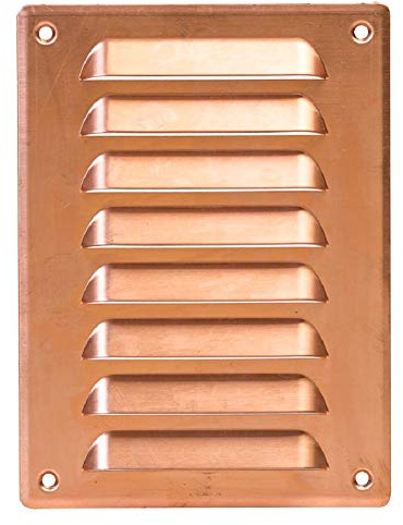 140x190mm Kupfer Lüftungsgitter Abschlussgitter Insektenschutz Abluft Zuluft Metall Gitter