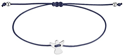 StarAppeal Schutzengel Freundschafts Armband, Engel Armbändchen mit Perlen in Silber und Gold, Größenverstellbar, Makramee Band für Frauen & Mädchen, Handmade