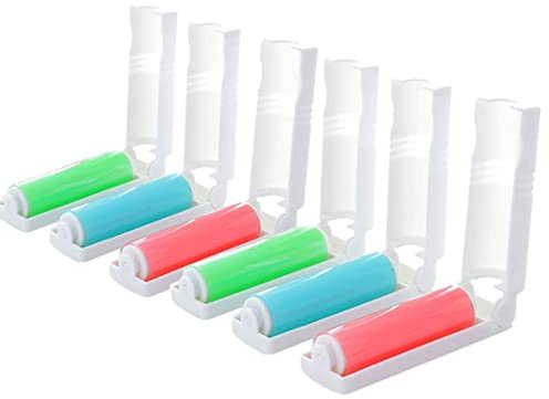 6 Stück Waschbare Fussel-Rolle，Wiederverwendbarer Tierhaar-Entferner，for Tuch Reinigung Pet Haarentferner Staubreiniger Home Tools.