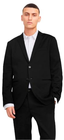 JACK&JONES Jjejaxon jersey blazer, Svart/passform: smal passform, 54