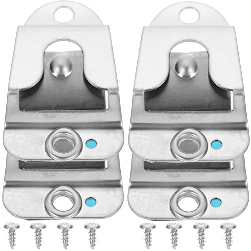 4 Stück Edelstahl neue Mikrofonhalter Clip Haken Universal Mikrofonhalter Silber Ständer