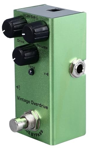 E-Gitarren-Effektpedal, Tragbares Multiple Digital Delay-Effektpedal, Präzises Chorus-Gitarrenpedal für Performance (Vintage Overdrive(01