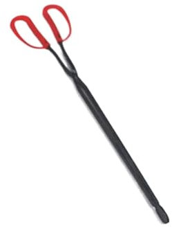 XUCZHAI BBQ Home Feuerzange mit langem Griff, flach, Müllsammler, Handeisenzange, Reinigungsordner, Grill, Holzkohleklemme(48.5cm)