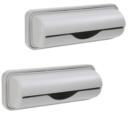 Sgphrzlt 2 PCS Trash Bag Dispenser Roll Holder Bottom of Can, Adhesive Wall Mount Kitchen Garbage Bag Organizer and Storage Under Sink Inside Trashcan Cabinet for Home Bathroom (Gray)