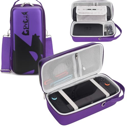 Dronside Carrying Case for Nintendo Switch 2 - Stylish Travel Case with Removable Shoulder Strap Fits for Nintendo Switch 2 Console, AC Charger Adapter, Switch Dock / Pro Controller Accessories