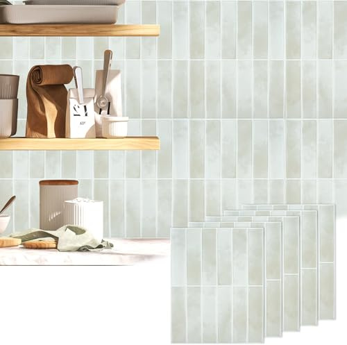 Panneau Mural Decoratif, Panneaux Muraux 3D, Dalle PVC Adhesive Murale, Autocollants Muraux Résistant à L'eau et à l'huileDécoupable, 5 Pièce, 25 × 20 cm