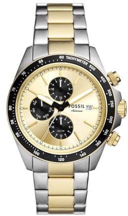 Fossil Autocross Orologio Uomo, Movimento Multifunzione al Quarzo con cinturino in acciaio inossidabile o pelle