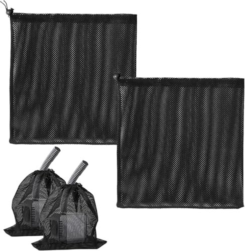 2 Pack Pond Pump Filter Bag, Large Pump Barrier Bag, Fish Pond Aquarium Mesh Bags, 47x47cm for Garden Pool and Water Pump Protection, Durable Pond Accessories