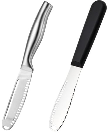 2 Piezas De Cuchillo Para Mantequilla De Acero Inoxidable, Cuchillo Para Esparcir Mermelada, Espátula Para Crema De Pan, Cuchillo Para Comida Occidental De Restaurante.