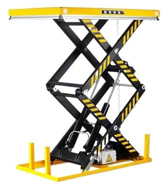 Manipulación de materiales Elevador hidráulico eléctrico de capacidad máxima de 1000 kg, plataforma elevadora de carga de banco de trabajo pequeño y simple transpaleta
