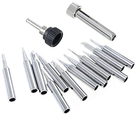 DECOMELODY Kit de Puntas para Soldador de Cobre Duradero Repuesto para Soldadura Precisa Resistente la Oxidación Compatible con Estaciones Accesorios para Soldar Profesional
