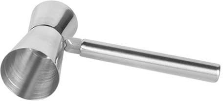 Cocktail Jigger – Cuerpo de acero de 1 oz / 2 oz | Herramienta de barra en barma con un Jigger de medición de doble cara, asistente de mezcla de precisión para la configuración de la barra en casa