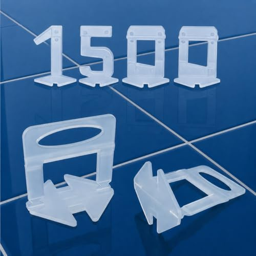 Brikora - 1500 Croisillon Autonivelant 2mm pour carrelage - Croisillons kit joint carrelage - Cale carrelage autonivelante Outil niveau pose salle de bain & sol Correcteur nivellement carreau parquet