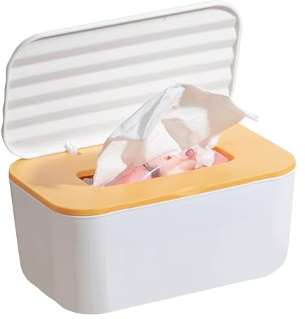 dispensadora de toallitas – PP, 20 x 12 x 9,5 cm, contenedor delingette, Gran Capacidad | dispensador de toallitas para bebé práctico de Usar, Recipiente para toallitas para habitación Infantil
