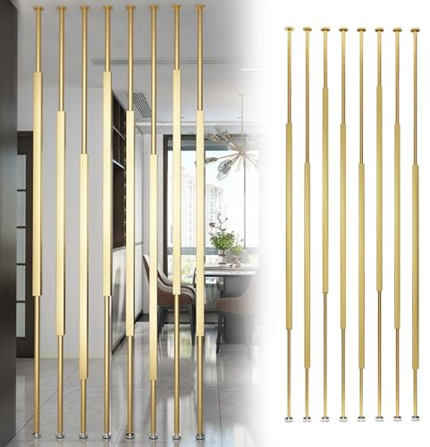 Fristående modern rumsavdelare, skärm 100–300 cm ingen borr, insynsskydd, paravent för vardagsrum, ytbehandling, 5 paneler 210 cm/83 tum – snygg heminredning