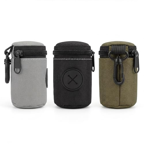 3Pcs Dog Poop Bag Holder for Lead,Quick-access Dog Poo Bag Holder Dispenser | Portable Hands-Free Poo Bags HolderDog Waste Carrier with Carabiner Clip for Leashes Owners Walkers,dog poop bag holder