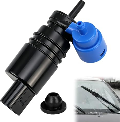HZOUHONG Waschwasserpumpe für Scheibenreinigungsanlage 1K6955651 | kompatibel mit VW Golf Passat Touran T4 T5 T6 T7 Audi A1 A3 A4 A5 A6 A7 A8 Mini Seat Skoda BMW Ford Scheibenwaschpumpe