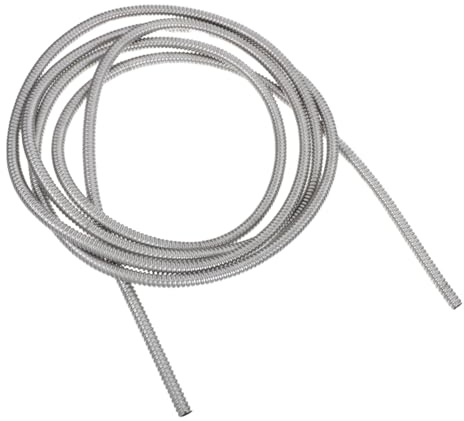 Tubo Flessibile in Acciaio Inox per Cavi e Fili 304 3 M | Argento, per Installazioni Domestiche e Automotive, Protezione Dall’usura, Accessorio per Condotti