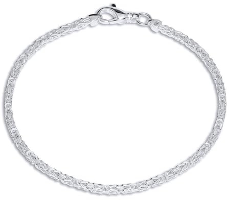 Königsarmband 925 Sterling Silber - Silberarmband 2.5mm Breit KA0025