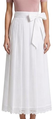 German Wear Dirndlschürze Trachtenschürze weiße schürze 70cm Lang Dirndl Dirndel Weiß