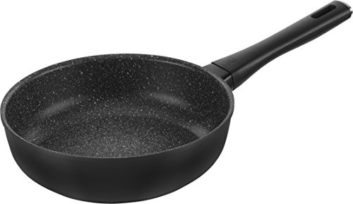 ZWILLING Marquina Plus 28 cm Non-Stick Frying Pan for All Hobs Including Induction Black The Clock is Part of The Product