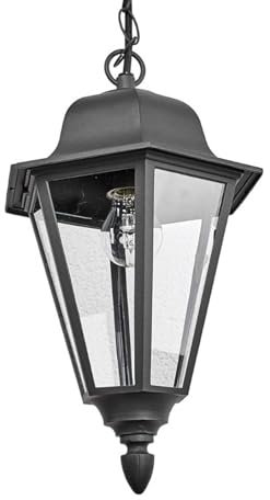 Ceiling Light Outdoor 'Edana' in Black Made of Aluminium (1 Light Source, E27) from Lindby | Pendant Lighting, Outdoor Light