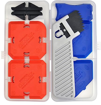 Cramer® Silikon Fugen-Set 7 I Zum Neuverfugen & Entfernen in Küche & Bad I Fugenglätter mit 16 Profilvarianten & Gleitschiene für alle Dichtungsmassen